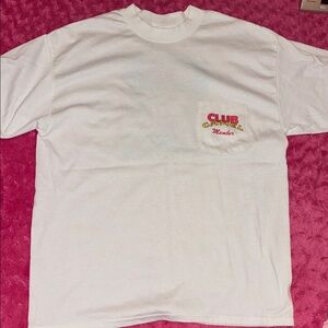 Vintage 90s Club Camel Member White Pocket Tee